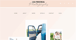 Desktop Screenshot of lisaprovencalphotography.com